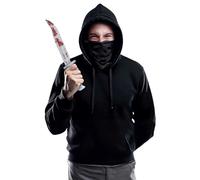 FIESTAS GUIRCA | Machete Ensangrentado de Mentira (33 cm) - Accesorio para Disfraz de Asesino, Ladrón, Halloween, Carnaval, Oktoberfest - Ideal para Hombre, Mujer, Niño, Niña