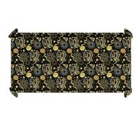 FIESTAS GUIRCA | Mantel Happy New Year Negro y Oro (137x274 cm) - Decoración de Mesa para Fiestas de Año Nuevo - Ideal para Celebraciones y Festividades - Negro, Oro
