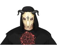 FIESTAS GUIRCA | Máscara de Calavera de Carnero de Plástico (Talla Única) - Accesorio de Disfraz para Halloween y Fiestas Disfraces de Animales y Esqueletos - Adulto Unisex