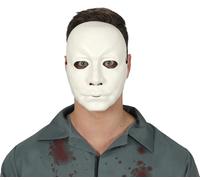 FIESTAS GUIRCA | Máscara de Hombre Blanco PVC - Accesorio de Disfraz para Halloween y Fiestas de Miedo - Ideal para Adulto Unisex - Blanco