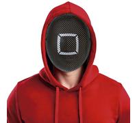 FIESTAS GUIRCA | Máscara The Gamer Cuadrado PVC (Talla Única) - Accesorio de Disfraz para Fiestas de Cine y Celebraciones - Ideal para Cosplay, Halloween y Carnaval - Negro