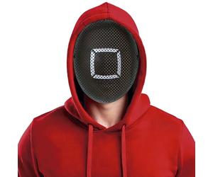 FIESTAS GUIRCA | Máscara The Gamer Cuadrado PVC (Talla Única) - Accesorio de Disfraz para Fiestas de Cine y Celebraciones - Ideal para Cosplay, Halloween y Carnaval - Negro
