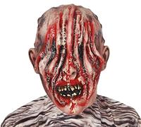 FIESTAS GUIRCA | Máscara Zombie Sin Ojos de Látex (Talla Única) - Accesorio de Disfraz para Halloween y Fiestas de Terror - Ideal para Celebraciones de Zombies - Unisex - Beis
