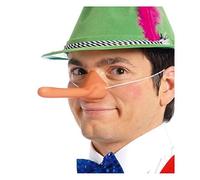 FIESTAS GUIRCA | Nariz Larga de Prótesis Natural (Talla Única) - Accesorio de Disfraz para Cuentos y Hadas, World Book Day y Fiestas de Disfraces - Ideal para Adulto Unisex - Natural