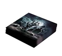 FIESTAS GUIRCA | 20 Servilletas de Cementerio Desechables (16x16 cm) - Decoración de Mesa para Fiestas de Halloween - Ideal para Eventos de Miedo y Terror - Gris