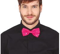 FIESTAS GUIRCA Pajarita Lentejuelas Neon Rosa 13 CMS