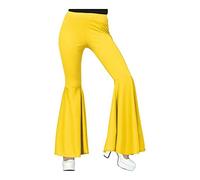 FIESTAS GUIRCA - Pantalón elástico para Mujer, Color Amarillo
