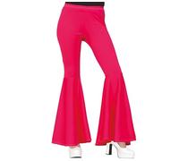 FIESTAS GUIRCA Pantalones Acampanados Estilo Discoteca de los años 70, Rosa, Altoa única