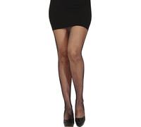 FIESTAS GUIRCA | Pantys Negros de Malla Pequeña (Talla Única) - Medias para Disfraz de Años '20 y Fiestas de Disfraces - Accesorio para Mujer Adulta - Ideal para Halloween y Carnaval - Negro