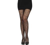 FIESTAS GUIRCA | Pantys Telaraña (Talla Única) - Medias para Disfraz de Demonio y Halloween - Accesorio para Mujer - Ideal para Celebraciones - Negro