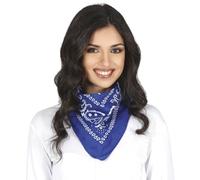 FIESTAS GUIRCA | Pañuelo Azul para Adulto Unisex - Accesorio Textil Versátil para Fiestas de Disfraces, Carnaval y Celebraciones - Ideal para Complementar Disfraces de Pirata, Vaquero o Bandido - Azul