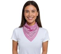 FIESTAS GUIRCA | Pañuelo Rosa para Adulto Unisex - Accesorio Textil Versátil para Fiestas de Disfraces, Carnaval y Celebraciones - Ideal para Complementar Disfraces de Pirata, Vaquero o Bandido - Rosa