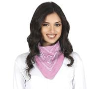 FIESTAS GUIRCA | Pañuelo Rosa para Adulto Unisex - Accesorio Textil Versátil para Fiestas de Disfraces, Carnaval y Celebraciones - Ideal para Complementar Disfraces de Pirata, Vaquero o Bandido - Rosa