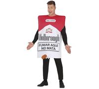 FIESTAS GUIRCA Paquete de Cigarrillos Divertidos Disfraz de Hombre - Despedida de Soltero Despedida de Soltero Disfraz de Hombre Talla L 52-54