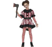 FIESTAS GUIRCA PAYASITA disfraz de halloween infantil edad 3-4 años