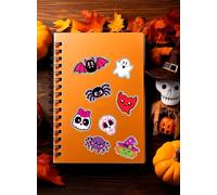 FIESTAS GUIRCA | Pegatinas Surtidas Halloween Holográficas - Decoración de Fiesta para Halloween y Celebraciones Temáticas - Ideal para Fiestas de Terror y Eventos Espeluznantes - Multicolor