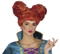 FIESTAS GUIRCA | Peluca Castaña Rizos Medieval (Talla Única) - Accesorio de Disfraz de Bruja o Mujer Medieval para Halloween y Fiestas Temáticas - Ideal para Mujer Adulta - Marrón