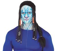 FIESTAS GUIRCA Peluca con Trenzas Y PAÑUELO EN Caja