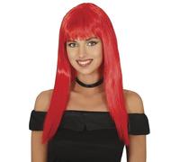 FIESTAS GUIRCA Peluca Larga Recta roja