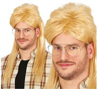 FIESTAS GUIRCA | Peluca Melena Rubia (Talla Única) - Accesorio de Disfraz para Fiestas de los Años '70 y Celebraciones Retro - Ideal para Adultos Unisex - Perfecta para Halloween y Carnaval - Rubio