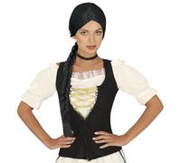 FIESTAS GUIRCA | Peluca Trenza (Talla Única) - Accesorio de Disfraz Medieval para Princesas y Personajes de Cuento - Ideal para Fiestas y Carnaval - Mujer Adulta
