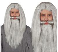 FIESTAS GUIRCA Peluca Y Barba Gris EN Caja