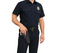 FIESTAS GUIRCA | Pistola de Juguete con Cartuchera (22 cm) - Accesorio para Disfraz de Vaquero del Viejo Oeste y Aventuras de Texas - Ideal para Halloween y Carnaval - Todos los Usuarios - Negro