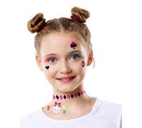 FIESTAS GUIRCA | Plantilla Maquillaje Infantil Fucsia (14x20 cm) - Set de Maquillaje para Fiestas de Animales, Halloween, Carnaval y Celebraciones - Ideal para Niños - Fucsia