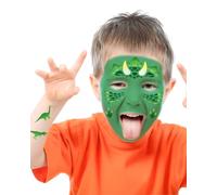 FIESTAS GUIRCA | Plantilla Maquillaje Infantil Verde (14x20 cm) - Set de Maquillaje para Fiestas de Halloween, Carnaval y Celebraciones - Ideal para Niños - Verde