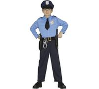 FIESTAS GUIRCA | Disfraz de Policía Infantil (10-12/Años) - Mono, Cinturón y Sombrero - Disfraces de Agente de la Ley para Halloween, Carnaval y Fiestas de Disfraces - Ideal para Niños - Azul