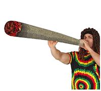 FIESTAS GUIRCA | Porro Hinchable (90 cm) - Accesorio Divertido para Fiestas de Despedida de Soltero, Celebraciones Rastafaris y Temáticas de Marihuana - Ideal para Todos los Usuarios - Gris