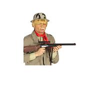 FIESTAS GUIRCA | Rifle Francotirador de Mentira (67 cm) - Accesorio Militar para Disfraz de Soldado SWAT Policía para Carnaval Halloween Cosplay Adulto Infantil - Negro