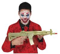 FIESTAS GUIRCA | Rifle Ruso Dorado (58 cm) - Arma de Juguete para Disfraz de Superhéroes y Villanos, Juglar y Halloween - Accesorio para Fiestas y Celebraciones - Oro