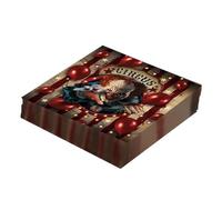 FIESTAS GUIRCA, S.L. 20 Servilletas de Papel de Payaso de Halloween 33 x 33 cm