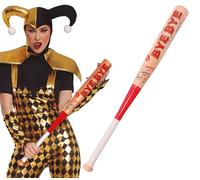 Fiestas Guirca Bate de béisbol juguete 73 cm – Accesorio de disfraz para Halloween Marrón/Rojo