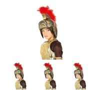 FIESTAS GUIRCA, S.L. Casco de Romano Dorado Infantil (Paquete de 4)