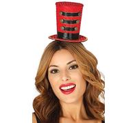 FIESTAS GUIRCA, S.L. Chistera Chic de Majorette Roja (Paquete de 2)