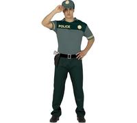 Fiestas Guirca Disfraz Guardia Civil Verde para Hombre