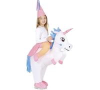 Fiestas Guirca, S.L. Disfraz de Hada sobre Unicornio Hinchable Infantil M-(7/9 años)