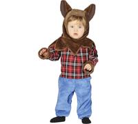 FIESTAS GUIRCA, S.L. Disfraz de Hombre Lobo Cuadros Infantil T-6/12 Meses
