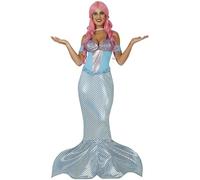 Fiestas Guirca Disfraz de Sirena Celeste para mujer