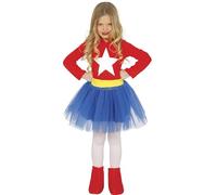 Fiestas Guirca Disfraz de Superheroína Estrella para niña