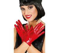 Fiestas Guirca, S.L. Guantes Cortos Brillo Rojo