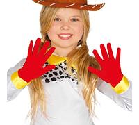 Fiestas Guirca – Guantes rojos infantiles (18 cm) – Accesorio para disfraz de diablos y demonios