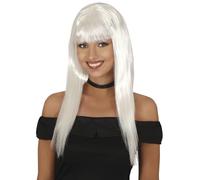 Fiestas Guirca, S.L.- Guirca Peluca Melena Larga Blanca, Color (4455)