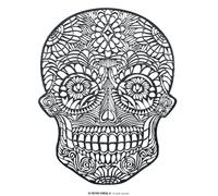 FIESTAS GUIRCA | Salvamantel Calavera Negro (38 cm) - Decoración de Mesa para Fiestas de Halloween Terroríficas - Ideal para Celebraciones de Miedo - Negro