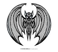 FIESTAS GUIRCA | Salvamantel Murciélago Negro (38 cm) - Decoración de Mesa para Fiestas de Halloween Terroríficas - Ideal para Celebraciones de Miedo - Negro