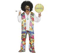 Fiestas Guirca Set de Disfraces Diseño Arcoíris Hippie para Hombre (FG596)