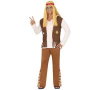 Fiestas Guirca Set de Disfraces Diseño Flor hippie para Hombre (FG1078)