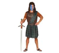 Fiestas Guirca Set de Disfraces Scottish Diseño Guerrero para Hombre (FG834)